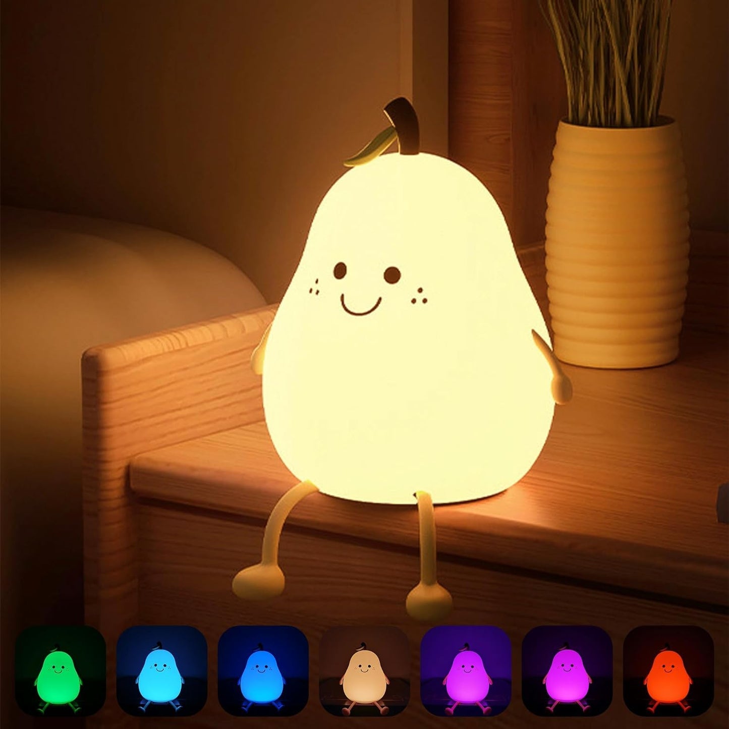 Cute Pear Lamp - Add a Splash of Color to Any Space!