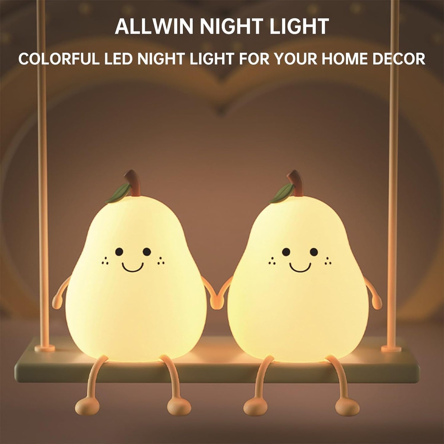 Cute Pear Lamp - Add a Splash of Color to Any Space!