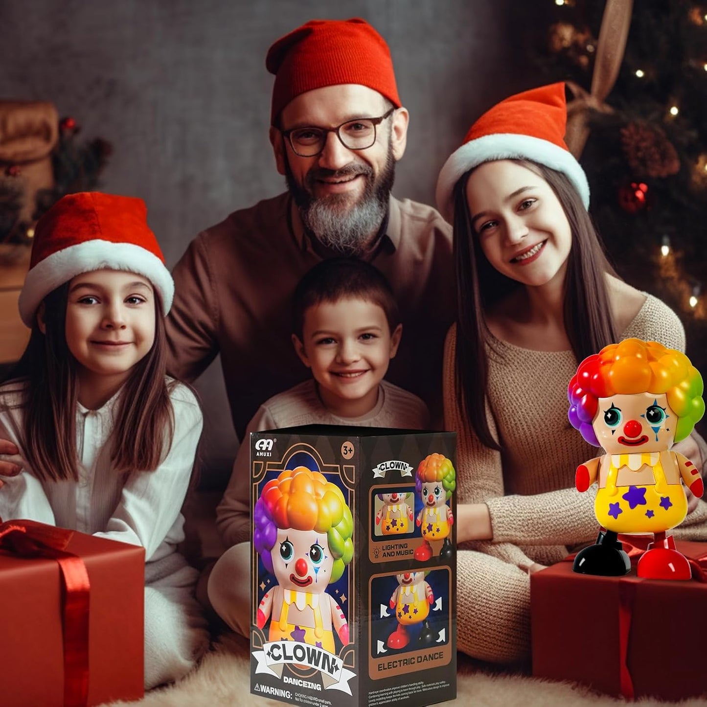 Toddler & Baby Dancing Clown Toy – Educational Fun for 3-Year-Olds and Up!