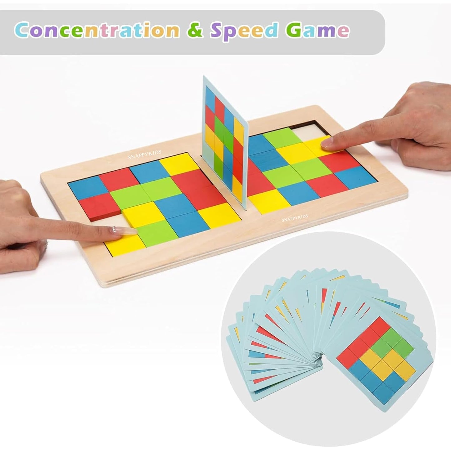 Wooden slide and sort cube game for 2