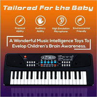 Piano Keyboard Toy with Microphone, USB Power Cable & Sound Recording Function Analog Portable Keyboard