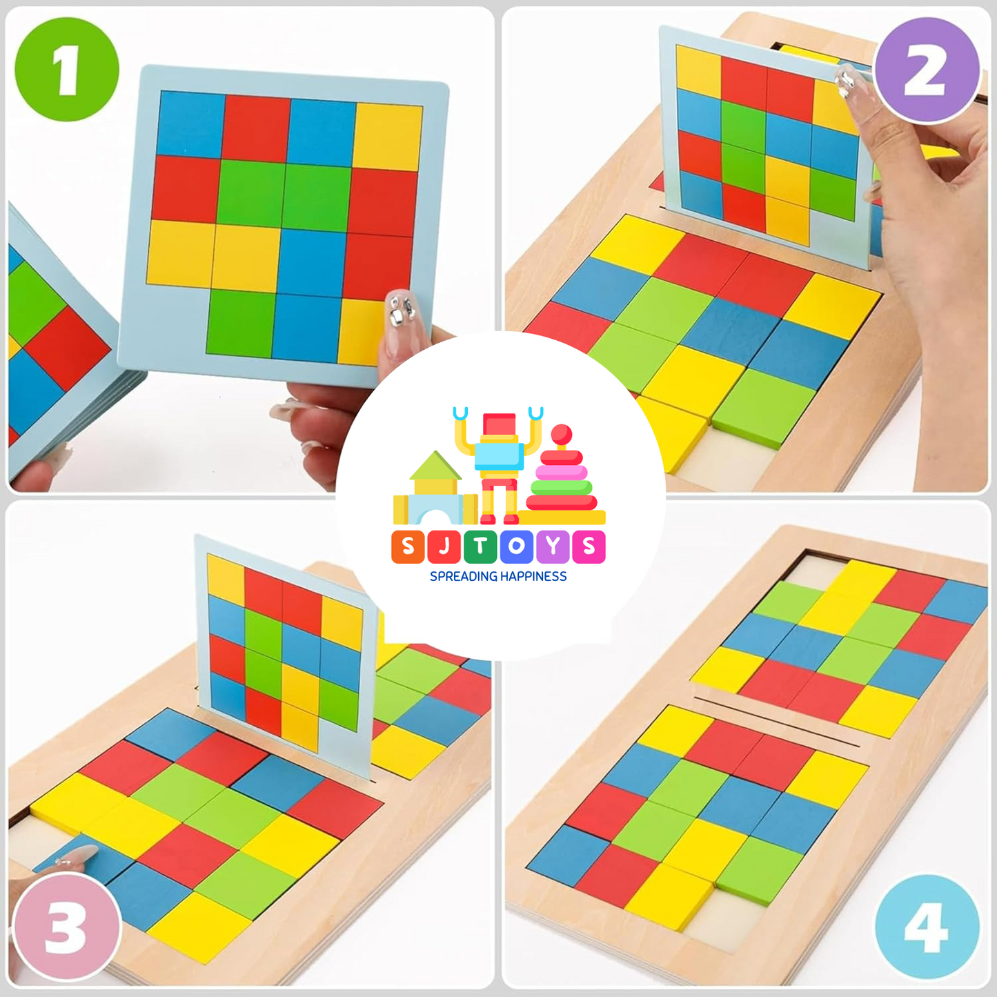 Wooden slide and sort cube game for 2